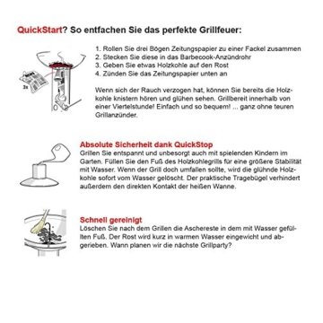 Barbecook Major Lagoon Limited Edition Holzkohle-Grill, Säulengrill - 