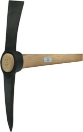 Bauhacke Spitzhacke Pickel Hacke 3 kg mit Buchenstiel 95 cm -