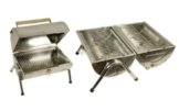 BBQ Edelstahl Standgrill Gartengrill Klappgrill Koffergrill -