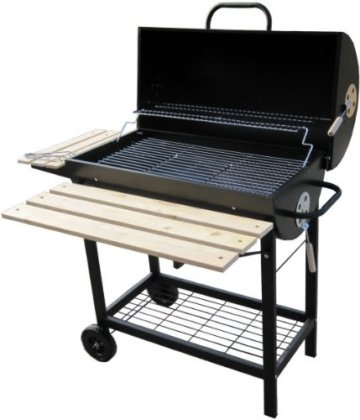 BBQ Grillwagen mit Deckel Smoker Holzkohlegrill - 