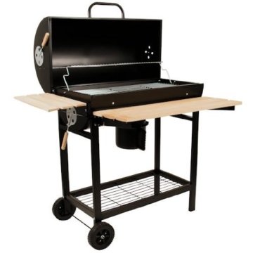 BBQ Grillwagen mit Deckel Smoker Holzkohlegrill - 