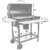 BBQ Grillwagen mit Deckel Smoker Holzkohlegrill - 