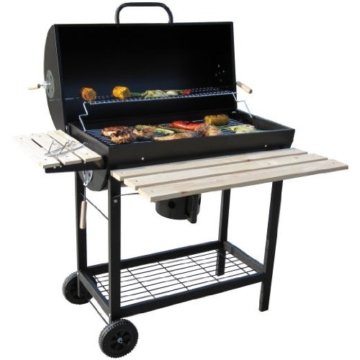BBQ Grillwagen mit Deckel Smoker Holzkohlegrill -