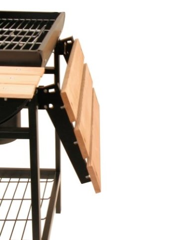 BBQ Grillwagen mit Deckel Smoker Holzkohlegrill - 