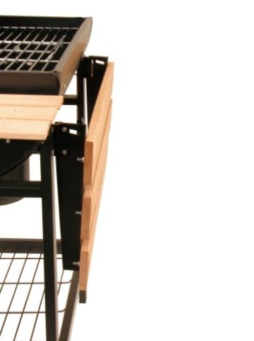 BBQ Grillwagen mit Deckel Smoker Holzkohlegrill - 