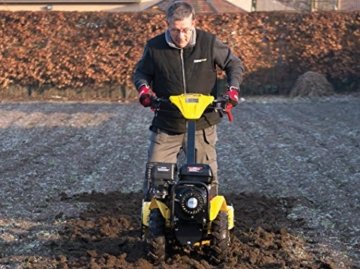 Benzin Gartenfräse / Kultivator 6,5 PS 196 ccm + 1 l Motoröl + 1 l Getriebeöl - 