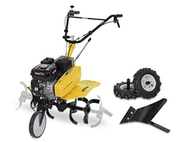 BENZIN Motorhacke Gartenfräse Kultivator Bodenfräse Pflug Rückwärtsgang 5,7 PS - 