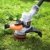 Black + Decker 18V Akku-Rasentrimmer, Motorsense, Rasenkantenschneider, 30 cm Schnittbreite, STC1840 - 