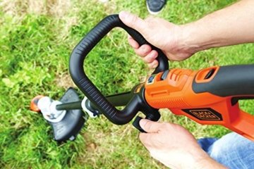 Black + Decker 18V Akku-Rasentrimmer, Motorsense, Rasenkantenschneider, 30 cm Schnittbreite, STC1840 - 