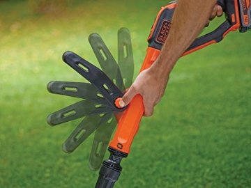 Black + Decker Akku-Rasentrimmer, Powercommand, EasyFeed, 18V, 4,0 Ah Akku / Ladegerät, 30 cm Schnittbreite, STC1840EPC - 