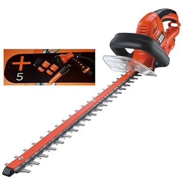 Black & Decker GT5055SPKIT Heckenschere 500W 55cm 55 cm Schwertlänge +5 Teiliges Garten Bewässerung Set -