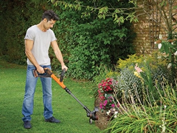 Black+Decker 18 V, 2.0 Ah Rasentrimmer AFS Reflex Fadenverlängerung, Akku und Ladegerät, 28 cm Schnittbreite, STC1820PC - 