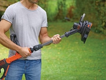 Black+Decker 18 V, 2.0 Ah Rasentrimmer AFS Reflex Fadenverlängerung, Akku und Ladegerät, 28 cm Schnittbreite, STC1820PC - 