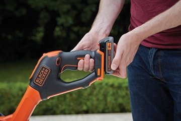 Black+Decker 18 V, 2.0 Ah Rasentrimmer AFS Reflex Fadenverlängerung, Akku und Ladegerät, 28 cm Schnittbreite, STC1820PC - 