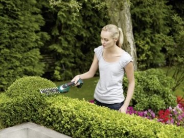 Bosch DIY Akku-Strauchschere ASB 10,8 LI, Strauchscherenmesser, Ladegerät, Karton (10,8 V, 20 cm Messerlänge, Messerabstand 0,8 cm, 900 g) - 