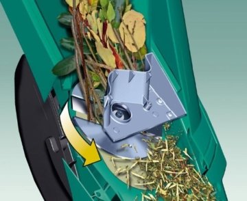 Bosch DIY Häcksler AXT Rapid 2200, Stopfer, Karton (2200 W, Materialdurchsatz 90 kg/h, max. Schneidekapazität-Ø 40 mm) - 