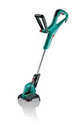 Bosch DIY Rasentrimmer ART 24, Doppelfadenspule, Pflanzenschutzbügel, Karton (400 Watt, Schnittkreisdurchmesser 24 cm) -