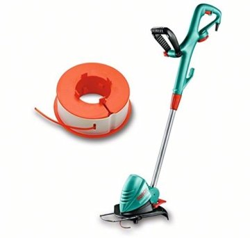 Bosch DIY Rasentrimmer ART 30, Doppelfadenspule, Pflanzenschutzbügel, Karton (550 Watt, Schnittkreisdurchmesser 30 cm) - 
