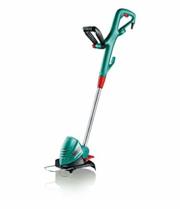 Bosch DIY Rasentrimmer ART 30, Doppelfadenspule, Pflanzenschutzbügel, Karton (550 Watt, Schnittkreisdurchmesser 30 cm) -