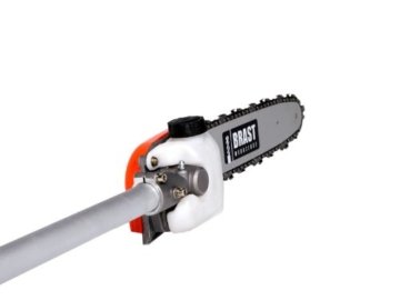 BRAST 3PS 5 in1 Benzin Multitool Motorsense Heckenschere Hochentaster Rasentrimmer Astsäge Freischneider - 
