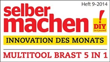 BRAST 3PS 5 in1 Benzin Multitool Motorsense Heckenschere Hochentaster Rasentrimmer Astsäge Freischneider - 