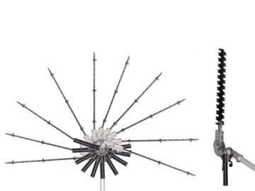 BRAST Benzin Multitool 3.0 PS 5 in1 Motorsense Heckenschere Hochentaster Rasentrimmer Astsäge Freischneider 52cm³ Tüv geprüft - 