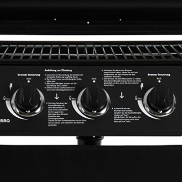 Broil-master Gasgrill BBQ GRILLWAGEN Edelstahl-Brennerr 5 Hauptbrenner in Farbe: schwarz - 