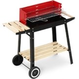 Broilmaster Grill, BBQ Grillwagen mit Feuerbox, schwarz / rot, 83 x 77,5 x 39,5 cm, BBQS10 -