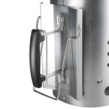 Bruzzzler Anzündkamin mit Sicherheitsgriff - Grillkohleanzünder Brennsäule 30 x 19cm - 