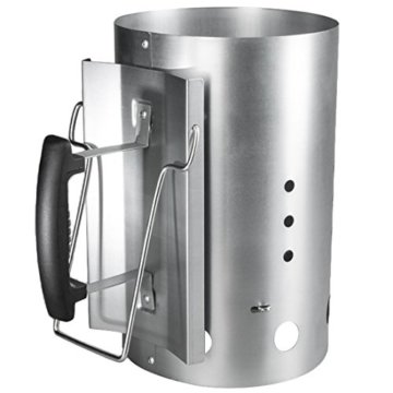 Bruzzzler Anzündkamin mit Sicherheitsgriff - Grillkohleanzünder Brennsäule 30 x 19cm - 