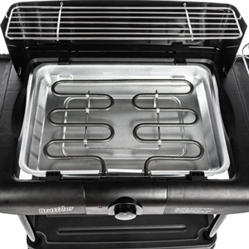 Bruzzzler BBQ Elektrogrill - Standgrill mit Warmhalte-Rost, (2000 Watt) - 