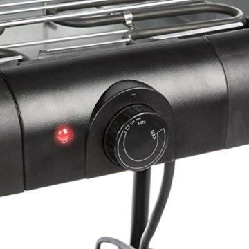 Bruzzzler BBQ Elektrogrill - Standgrill mit Warmhalte-Rost, (2000 Watt) - 