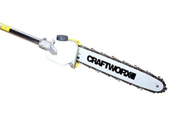 Craftworx 5in1 Multifunktionsgerät 3-Zahn-Messeraufsatz, Trimmerspule, Heckenschere und Verlängerung - 