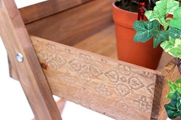 DanDiBo Kräuterregal Fiora-1 aus Holz 90cm Blumentreppe Pflanzentreppe Blumenständer - 