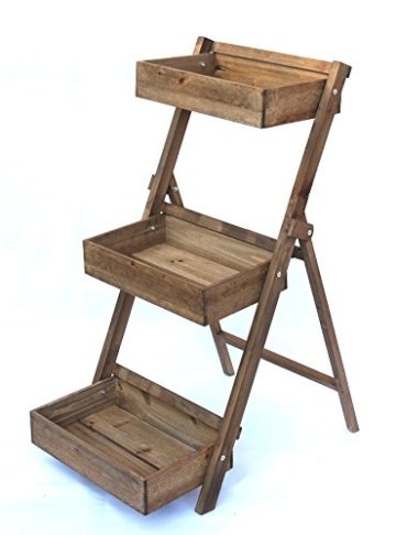 DanDiBo Kräuterregal Fiora-1 aus Holz 90cm Blumentreppe Pflanzentreppe Blumenständer - 