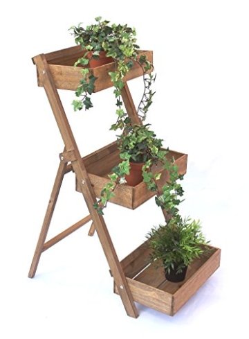DanDiBo Kräuterregal Fiora-1 aus Holz 90cm Blumentreppe Pflanzentreppe Blumenständer - 
