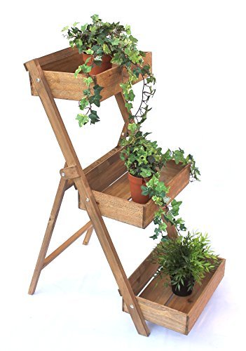 DanDiBo Kräuterregal Fiora-1 aus Holz 90cm Blumentreppe Pflanzentreppe Blumenständer - 
