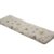 Dehner Bankauflage mit Rückenpolster, Olive 3-Sitzer, je ca. 150 x 45 x 6 cm, Baumwolle/Polyester, beige/braun - 