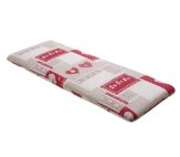Dehner Bankauflage Tegernsee 2-Sitzer, ca. 120 x 45 x 6 cm, Baumwolle/Polyester, grau/rot -