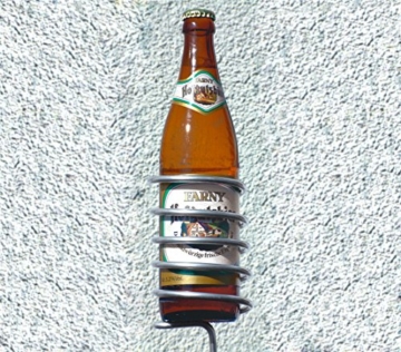 Dehner Bierflaschenhalter für den Garten, Höhe 100 cm, Eisen - 