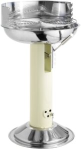 Dehner Edelstahl-Säulengrill, creme -