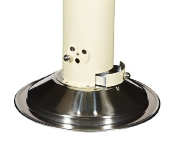 Dehner Edelstahl-Säulengrill, creme - 