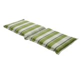 Dehner Flexbankpolster Kapstadt 2-Sitzer, ca. 110/120 x 45 x 7 cm, Polyester, grün/weiß -