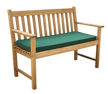 Dehner Gartenbank Mykonos, 2-Sitzer, ca. 120 x 89 x 61 cm, FSC Akazienholz, geölt, natur -