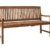 Dehner Gartenbank Oslo 3-Sitzer, ca. 150 x 66 x 83 cm, FSC Akazienholz, natur - 