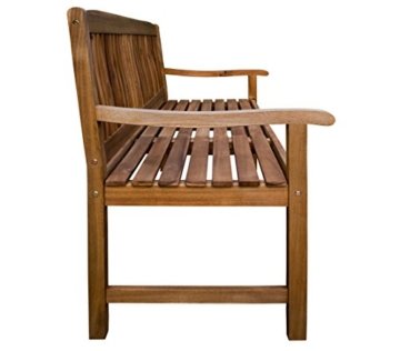 Dehner Gartenbank Oslo 3-Sitzer, ca. 150 x 66 x 83 cm, FSC Akazienholz, natur - 