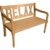 Dehner Gartenbank Relax, 2-Sitzer, ca. 120 x 64 x 89 cm, FSC Akazienholz, natur -