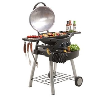 Dehner Gasgrill Skye 200, ca. 117 x 55 x 11 cm, silber/grau - 