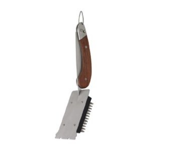 Dehner Living Grill-Reinigungsbürste Woody, klappbar, 45 cm - 