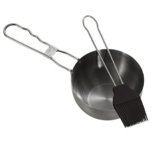 Dehner Marinierset, Silikonpinsel, Edelstahlschale -